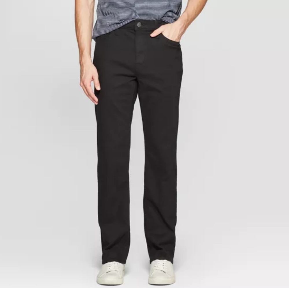 Goodfellow & Co Men's NWT Black Straight Fit Davies Jeans Size 36X32